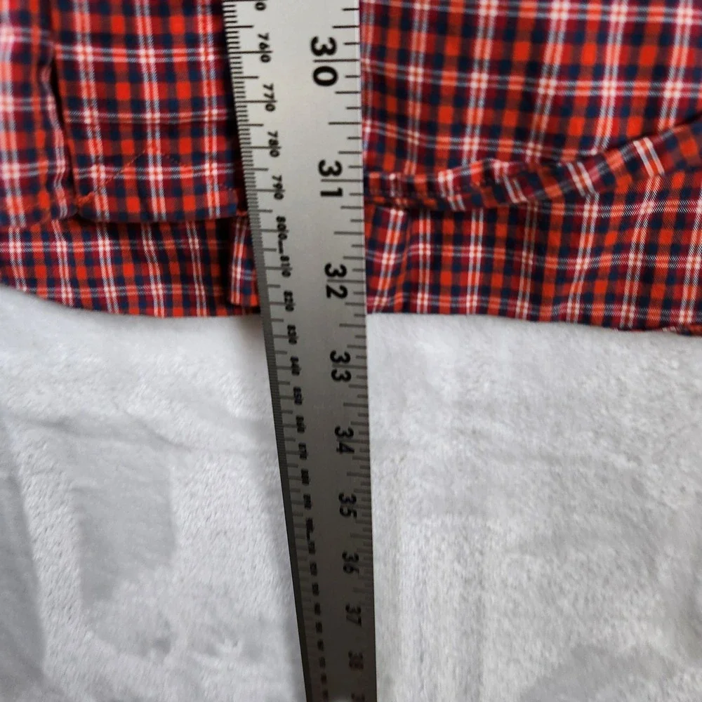 Polo‎ Ralph Lauren Regent Custom Fit Red Plaid Long Sleeve Shirt XXL